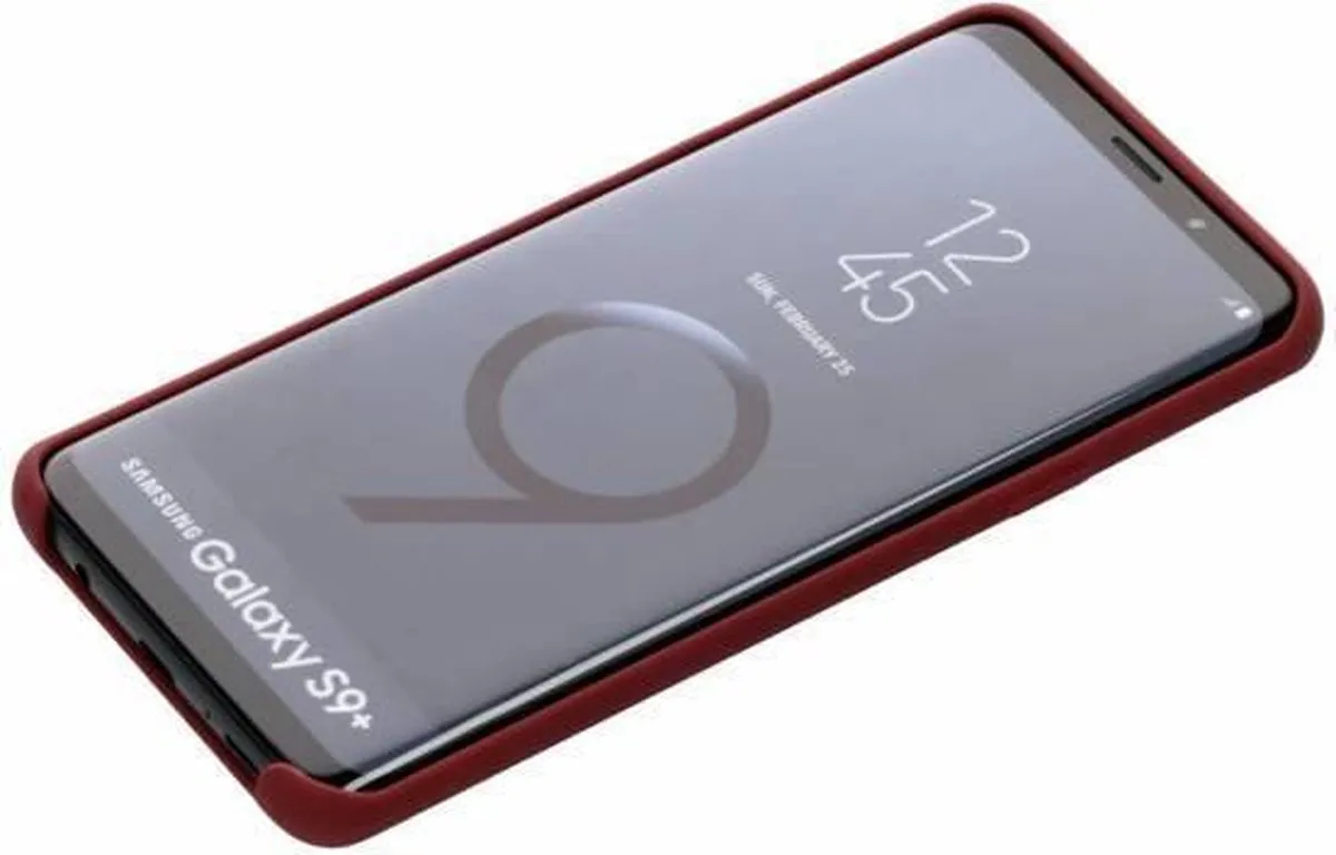 Mercedes-Benz Galaxy S9+ Hoesje - Rood - Soft Touch Leer - S203-6