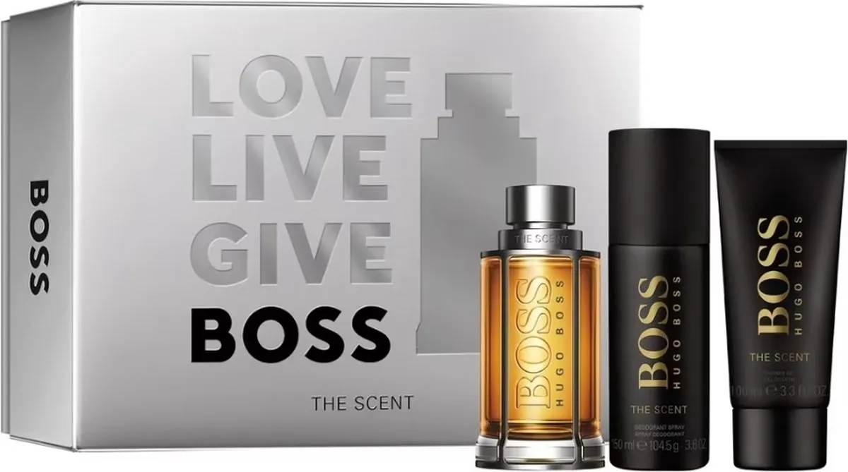 Hugo Boss The Scent Geschenkset - Douchegel, Deo & Eau de Toilette - 250ml