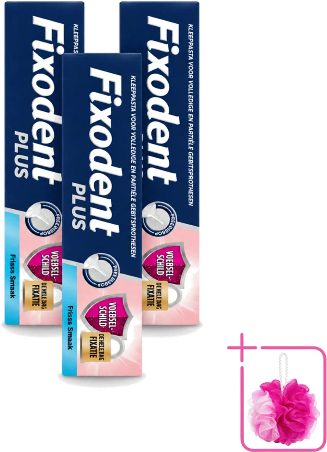 3 x Fixodent Plus