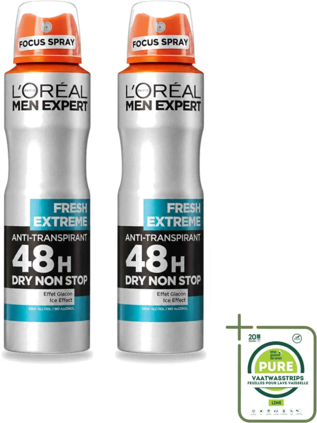2 x L'Oréal Paris Men Expert Fresh Extreme