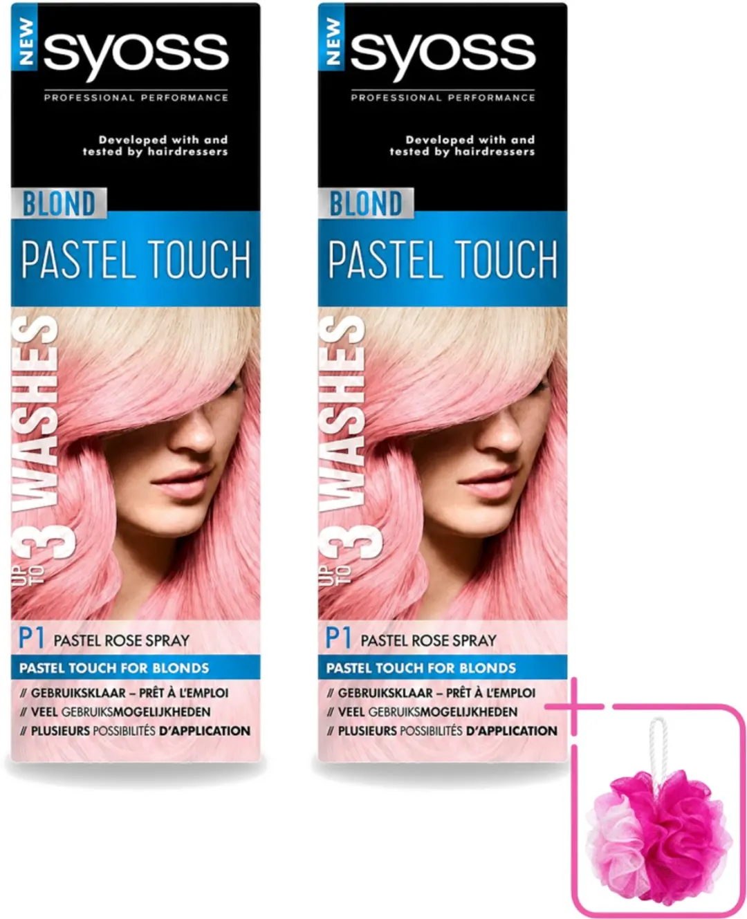 2 x Syoss Color Blond Pastel Touch P1 Pastel Rose
