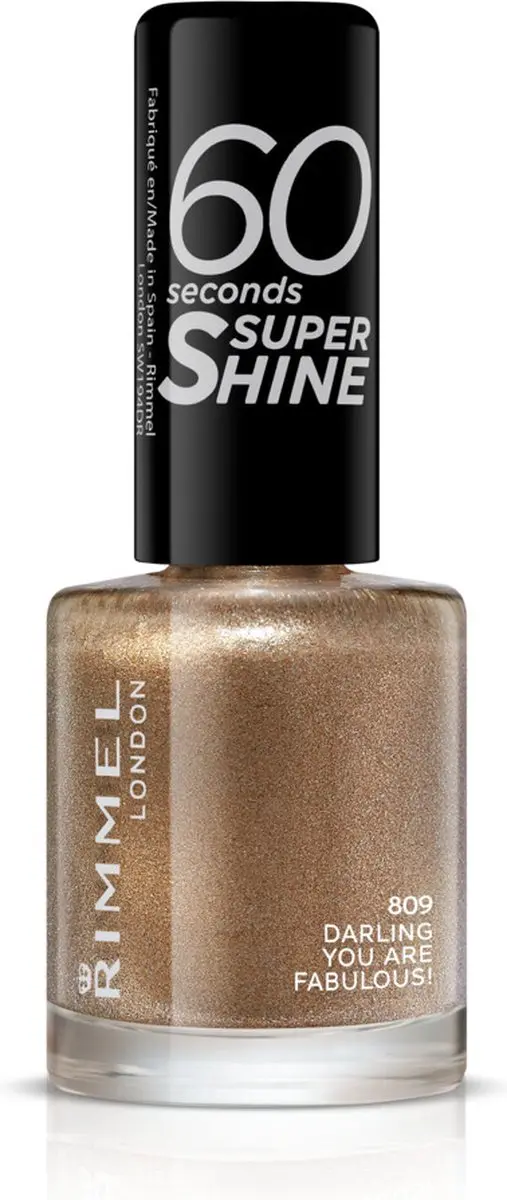 Rimmel London Nagellak 60 Seconds SuperShine 809 Darling, You Are Fabulous! - 3x8ml - afbeelding 6 van 6