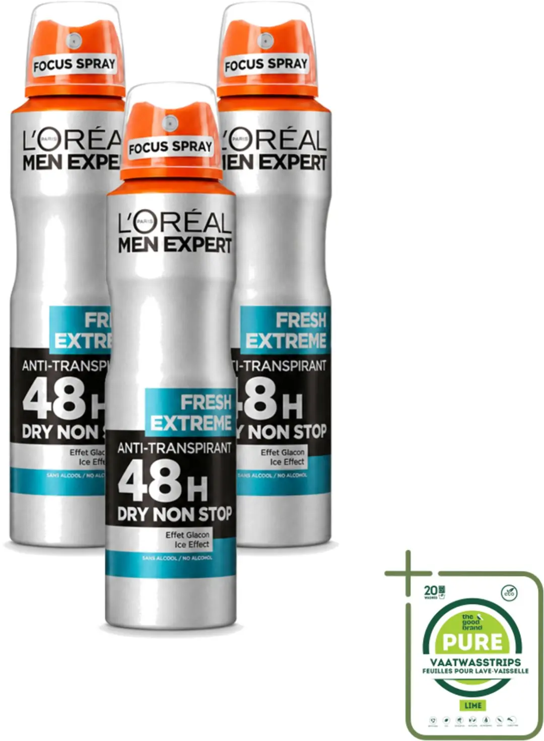 3 x L'Oréal Paris Men Expert Fresh Extreme