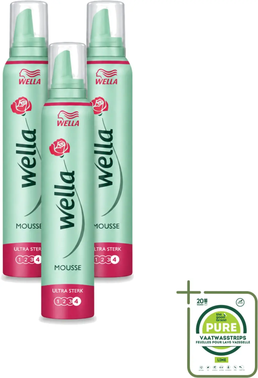 3 x WellaFlex Hold Ultra Strong Mousse