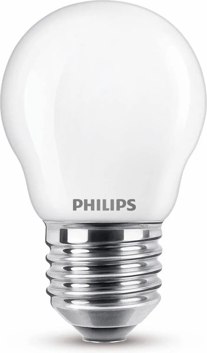 Philips LED Kogellamp E27 40W - Mat - Warmwit
