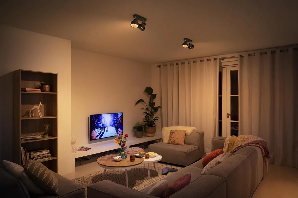 Philips Bukko Opbouwspot 2-lichts - Zwart