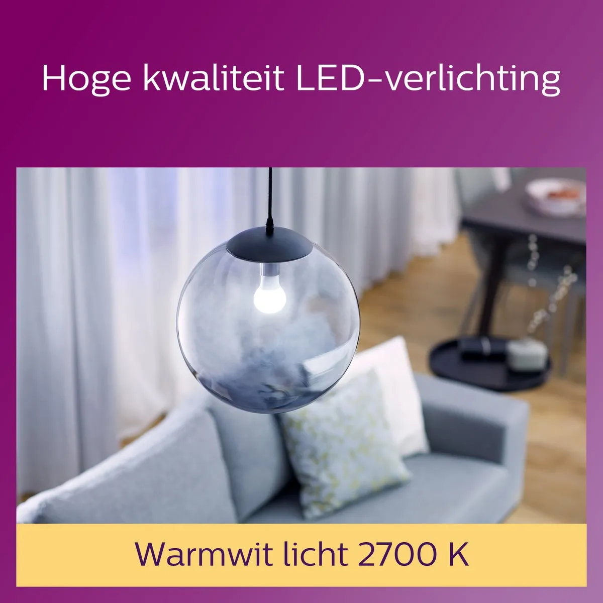 Philips LED Lamp Mat E27 10.5W Warmwit - 2 Stuks