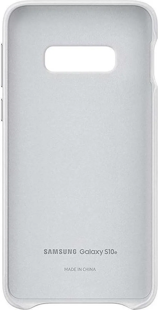 Samsung Galaxy S10e Lederen Hoesje - Wit - EF-VG970LWEGWW
