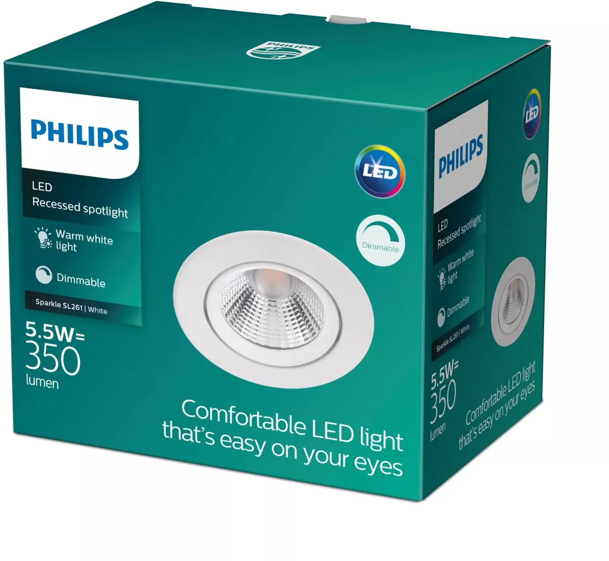 Philips Sparkle Inbouwspot 1-lichts - Ø8.5cm Nikkel