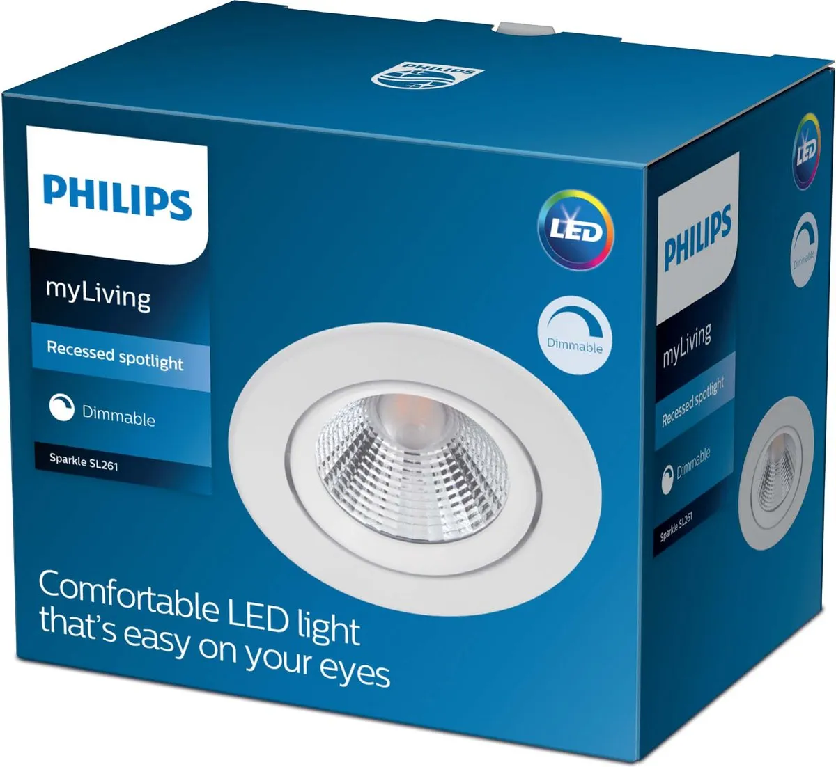 Philips Sparkle Inbouwspot 1-lichts - Ø8.5cm Nikkel