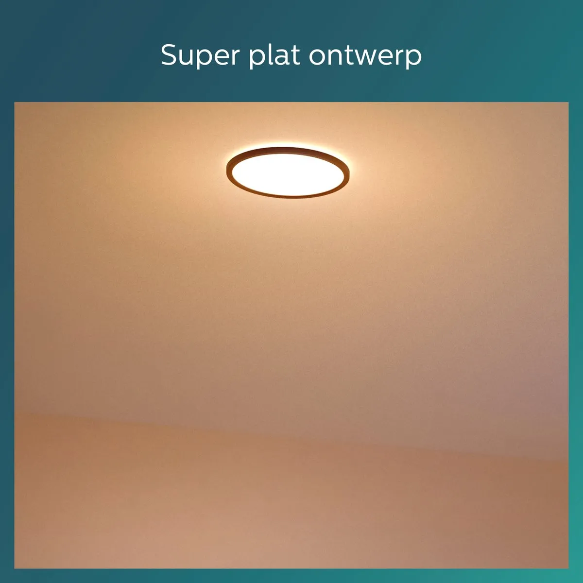 Philips SuperSlim Plafondlamp 36W - Zwart - Ø55cm