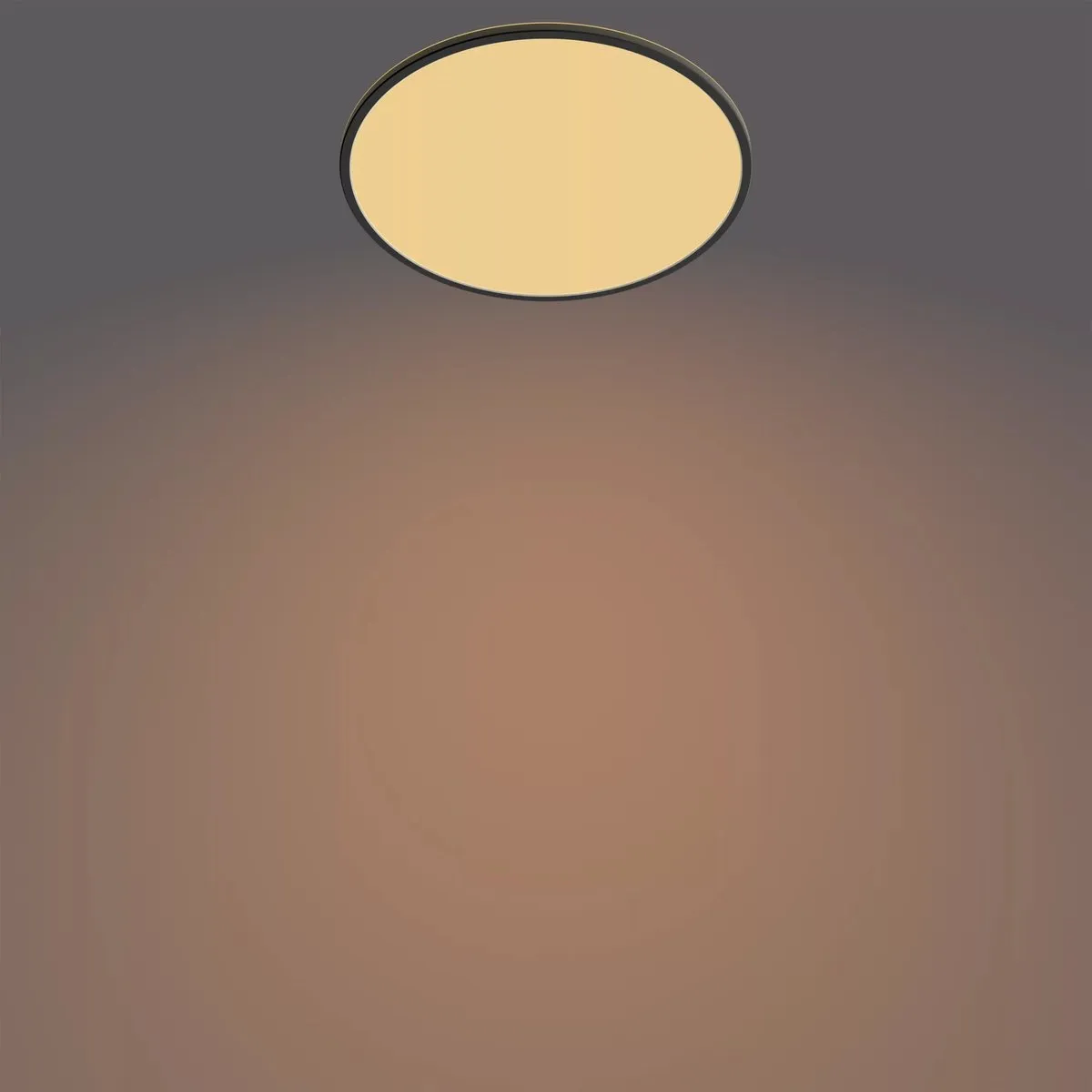 Philips SuperSlim Plafondlamp 36W - Zwart - Ø55cm