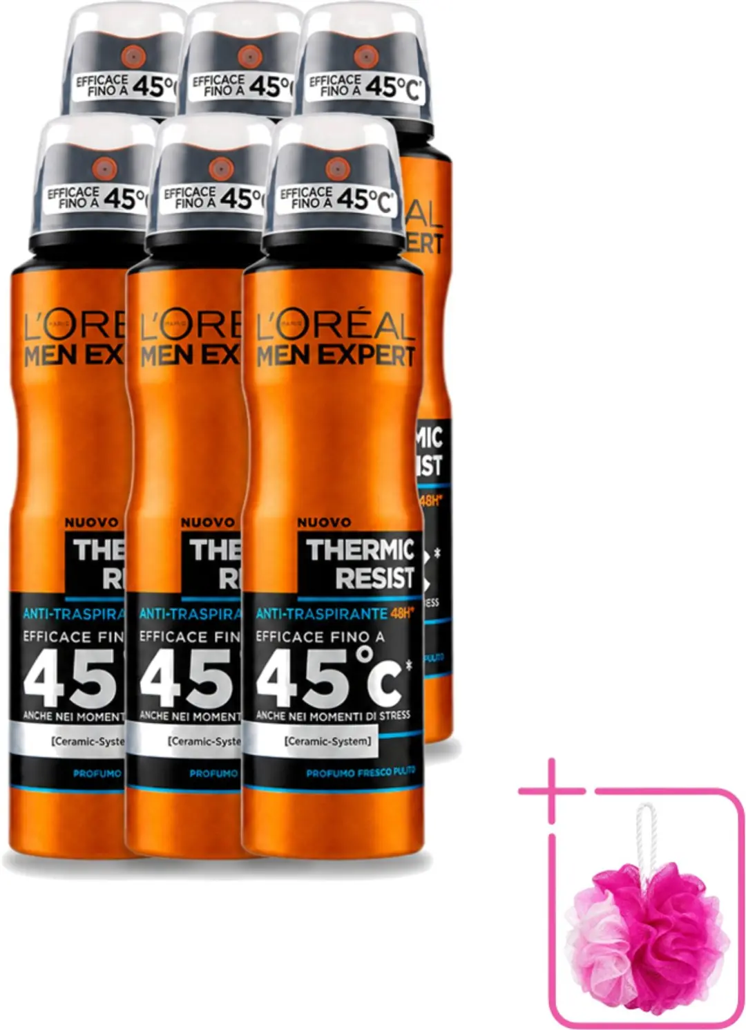6 x L'Oréal Men Expert Deo Spray