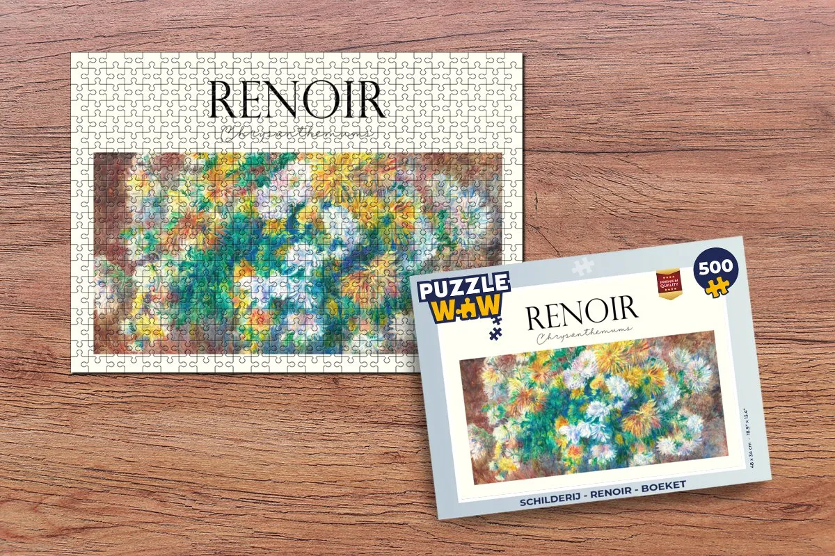 PuzzleWow Renoir Boeket Legpuzzel 500 Stuks - Multicolor