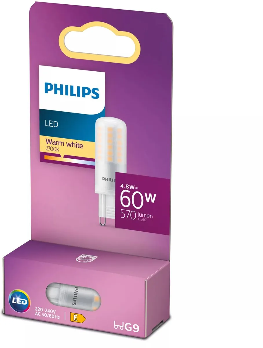 Philips LED Capsule G9 4.8W Warmwit