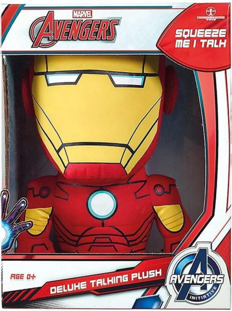 Marvel Avengers Iron Man Talking Plush Toy - 3x AAA