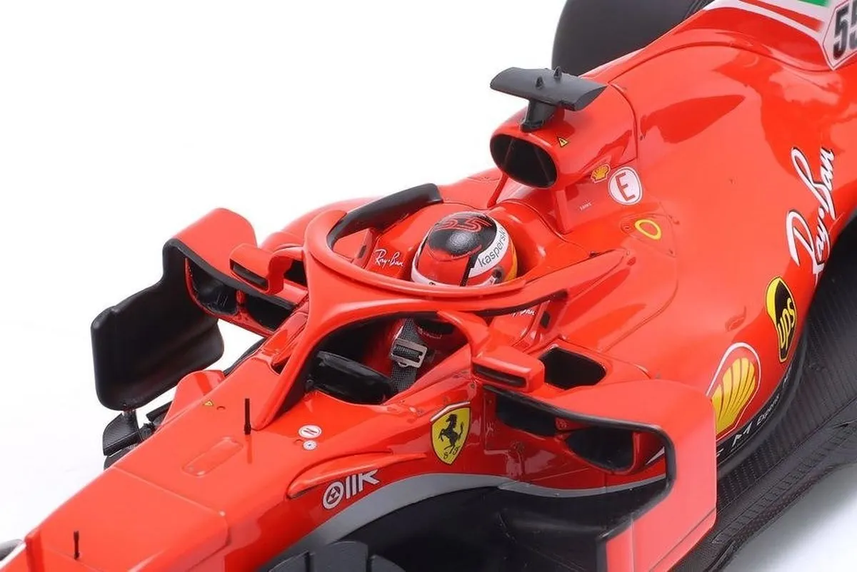Ferrari SF71H #55 Formule 1 Modelauto - BBR211895 - Rood