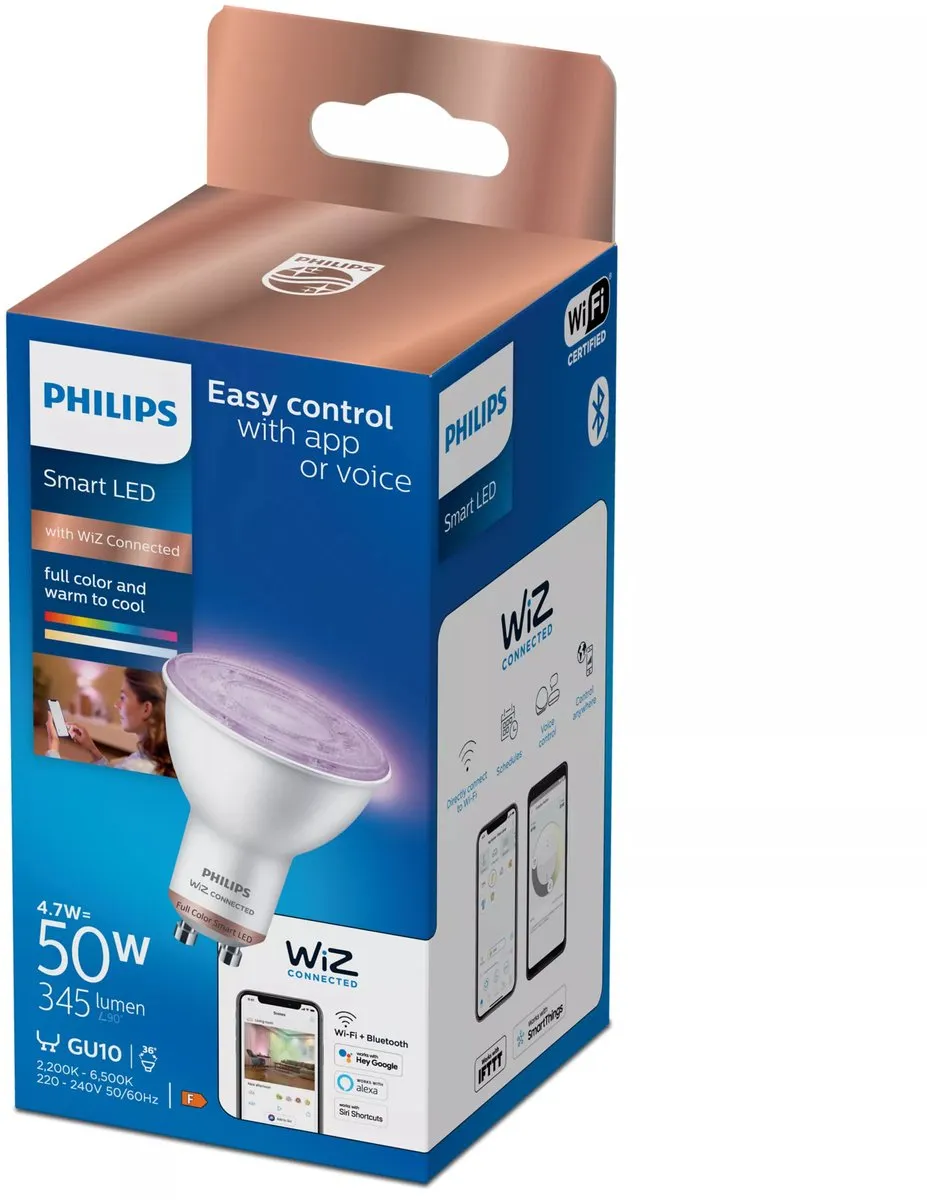 Philips Wiz Full Colors LED RGBW GU10 345lm - afbeelding 4 van 6