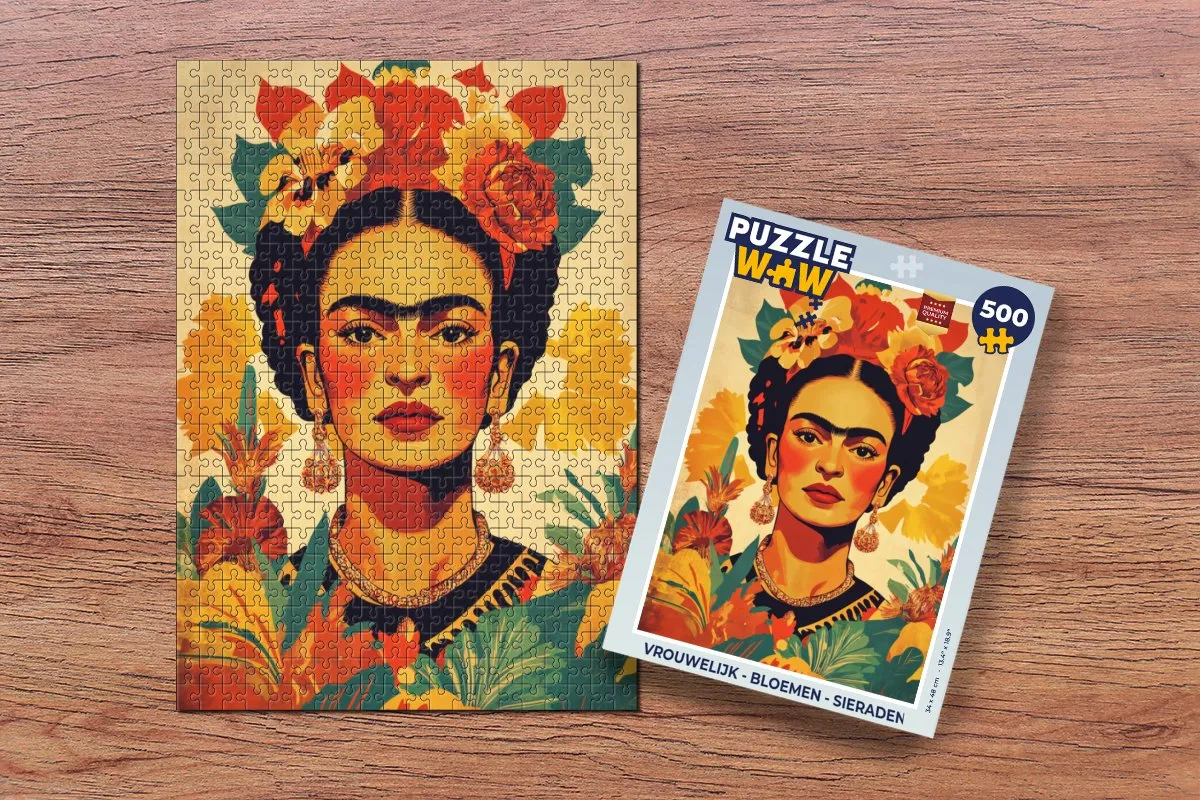 PuzzleWow Bloemen Sieraden Legpuzzel 500 Stuks - MPN 8721181128162