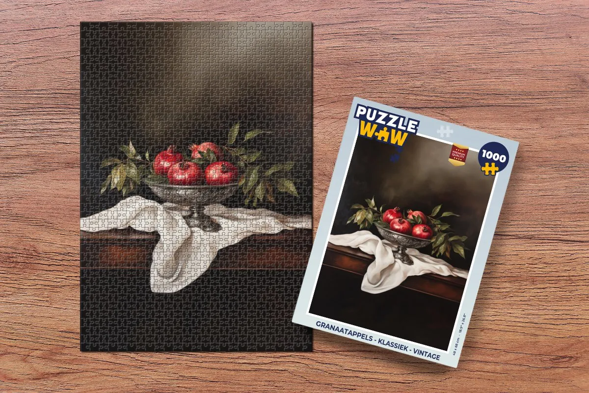 PuzzleWow Granaatappels Legpuzzel 1000 Stuks - Vintage