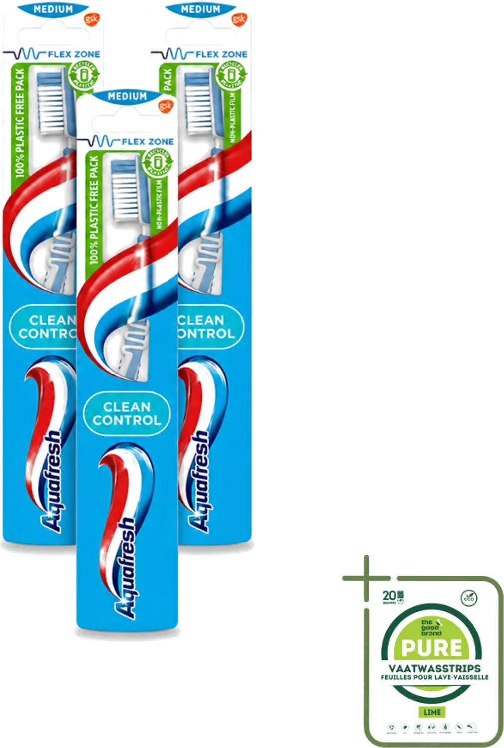 3 x Aquafresh