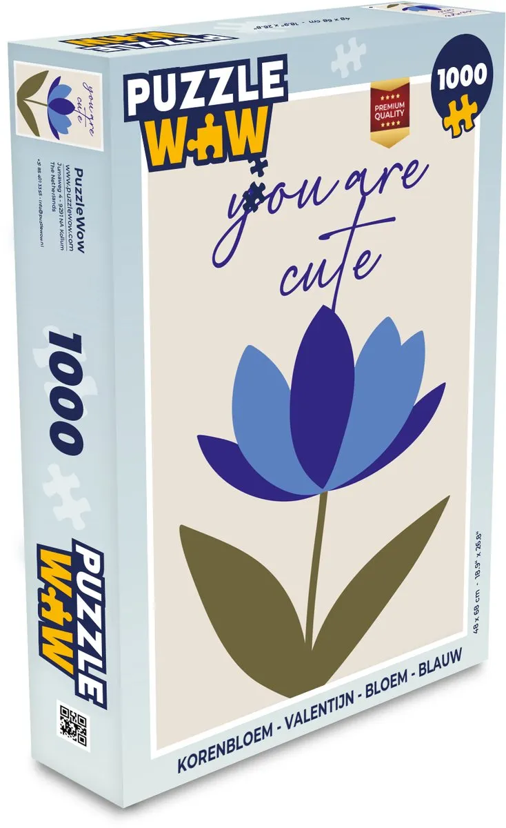 PuzzleWow Korenbloem Legpuzzel 1000 Stuks