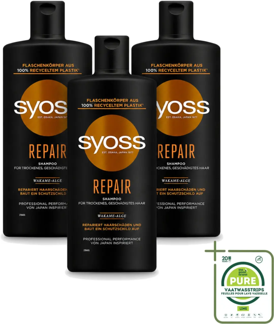 3 x Syoss Repair Shampoo