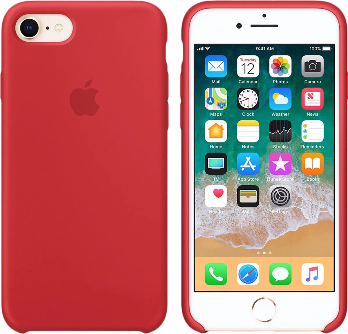 Apple Siliconen Hoesje iPhone 7/8/SE(2020) Rood MMWN2ZM/A