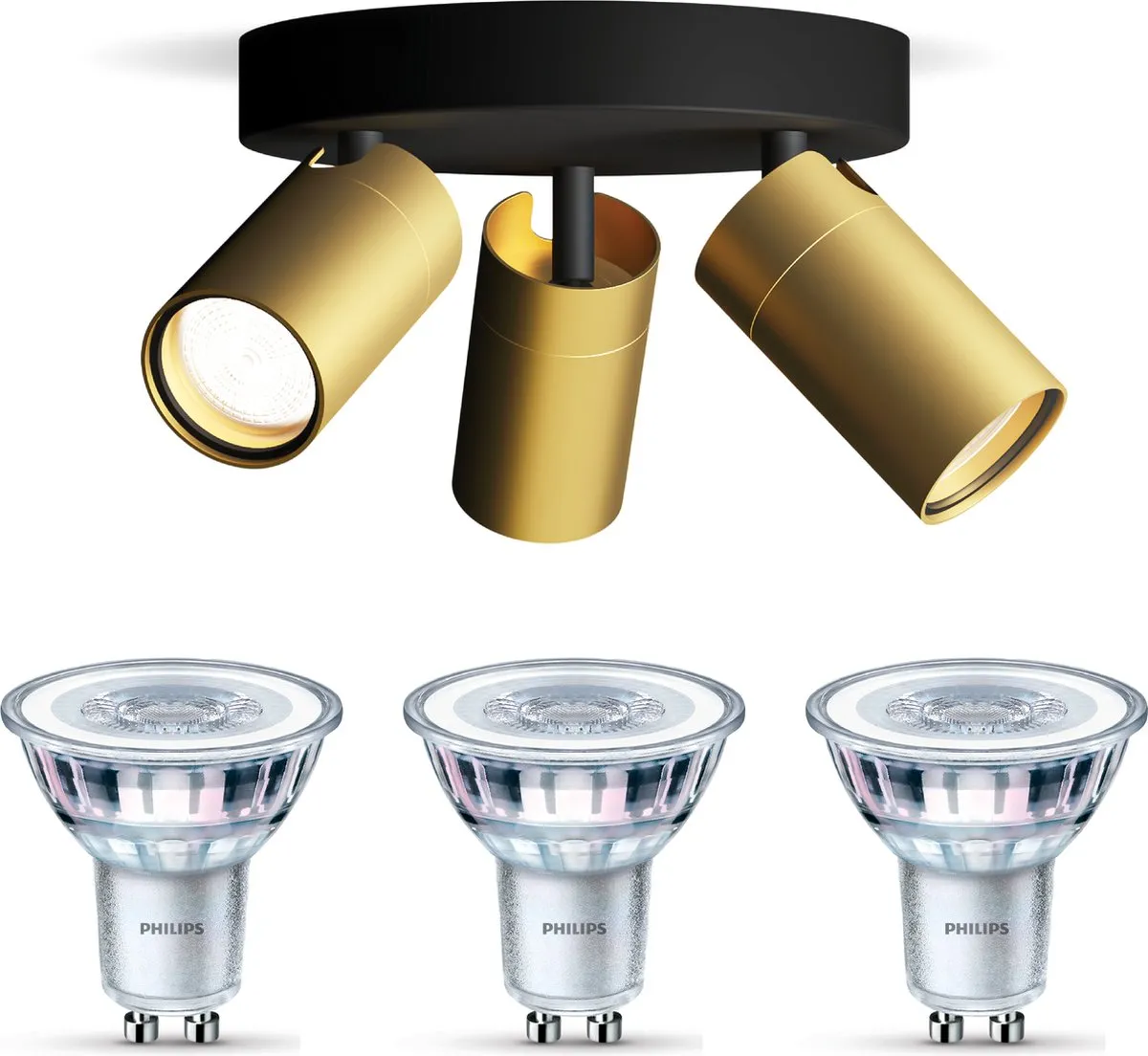 Philips Idris Opbouwspot 3x GU10 Warmwit