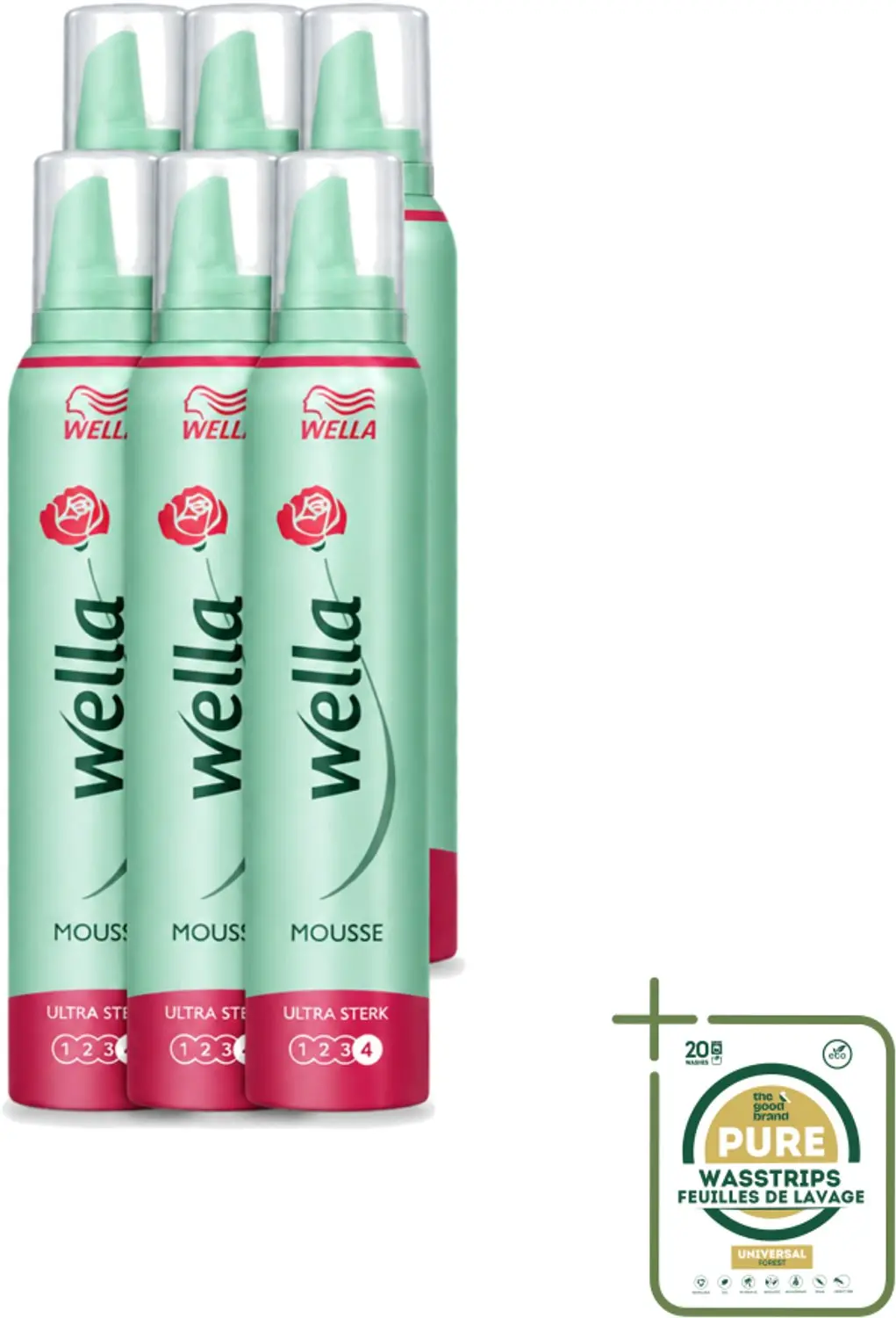 6 x WellaFlex Hold Ultra Strong Mousse