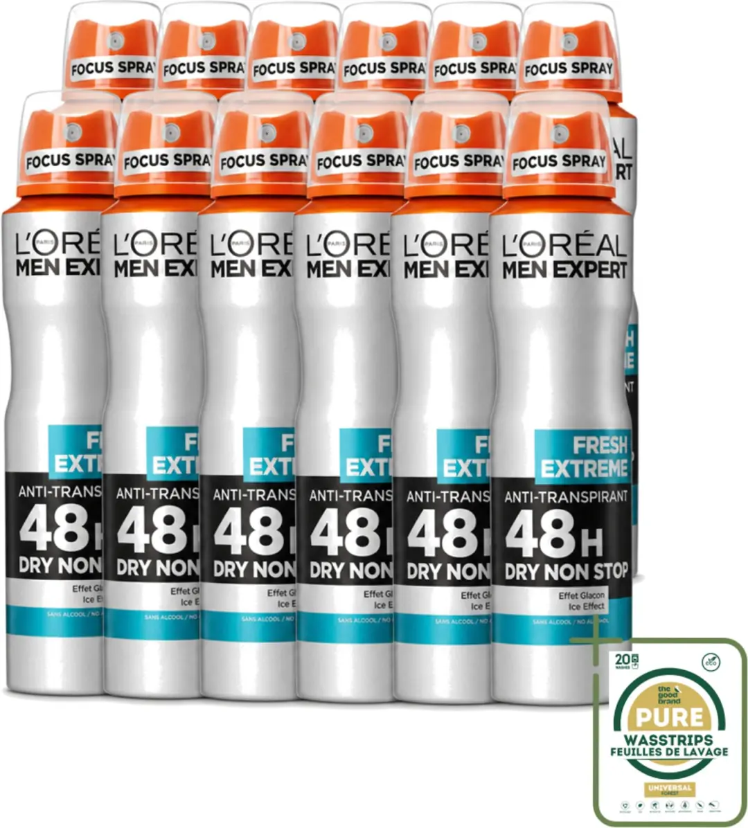 12 x L'Oréal Paris Men Expert Fresh Extreme
