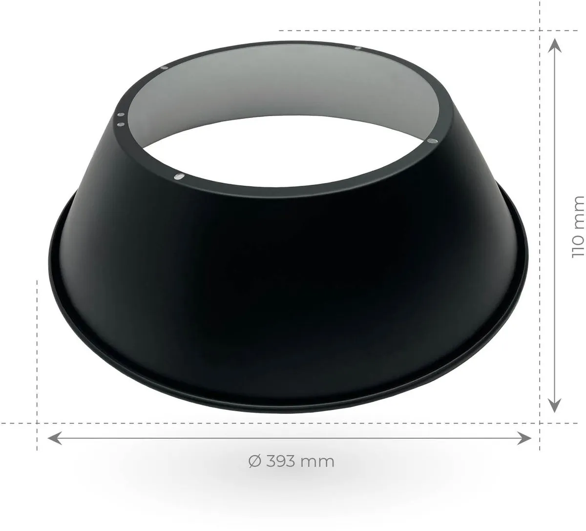 LEDVION LED High Bay 200W Reflector 90° - Zwart
