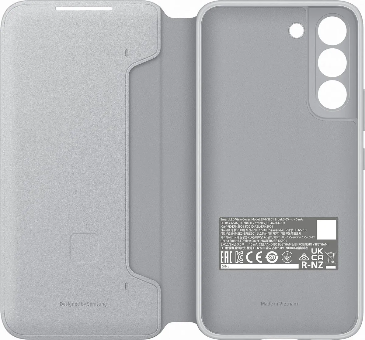 Samsung Smart Led View Hoesje EF-NS901PJEGEW - Lichtgrijs