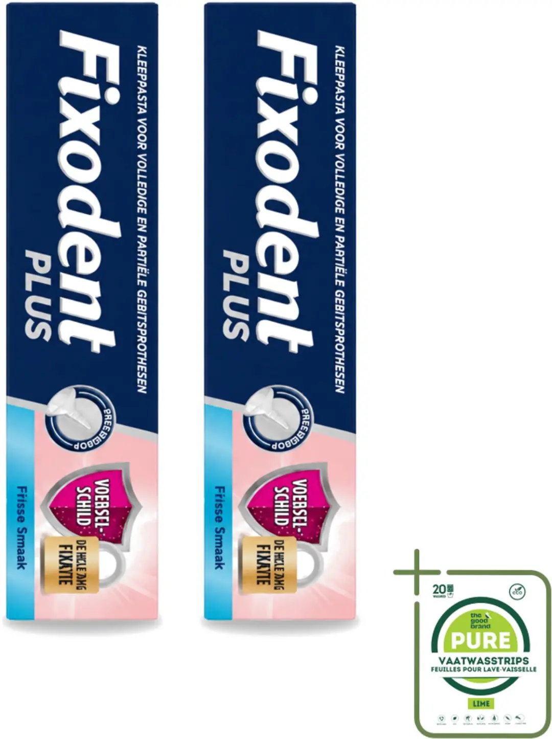 2 x Fixodent Plus