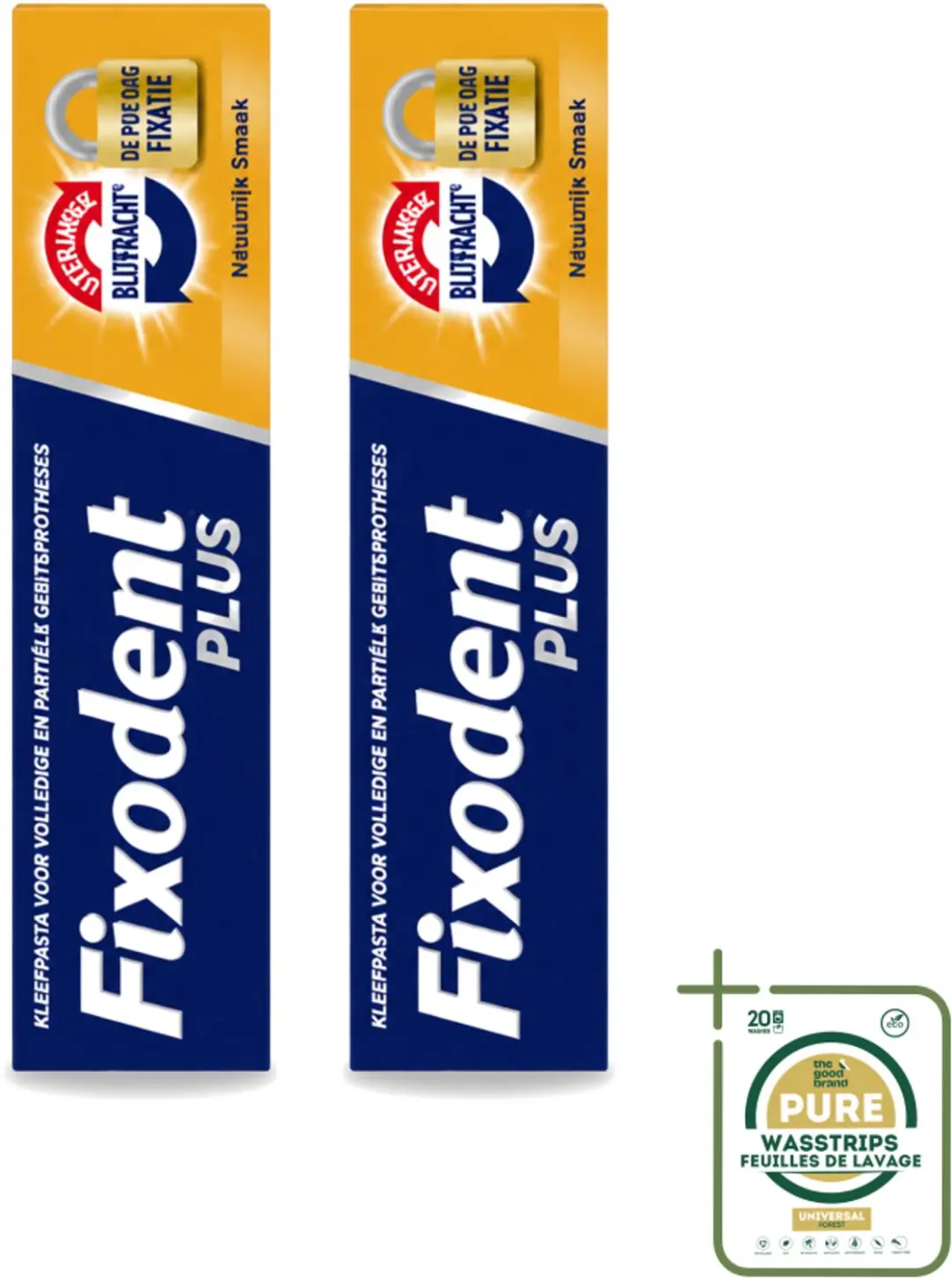 2 x Fixodent Plus