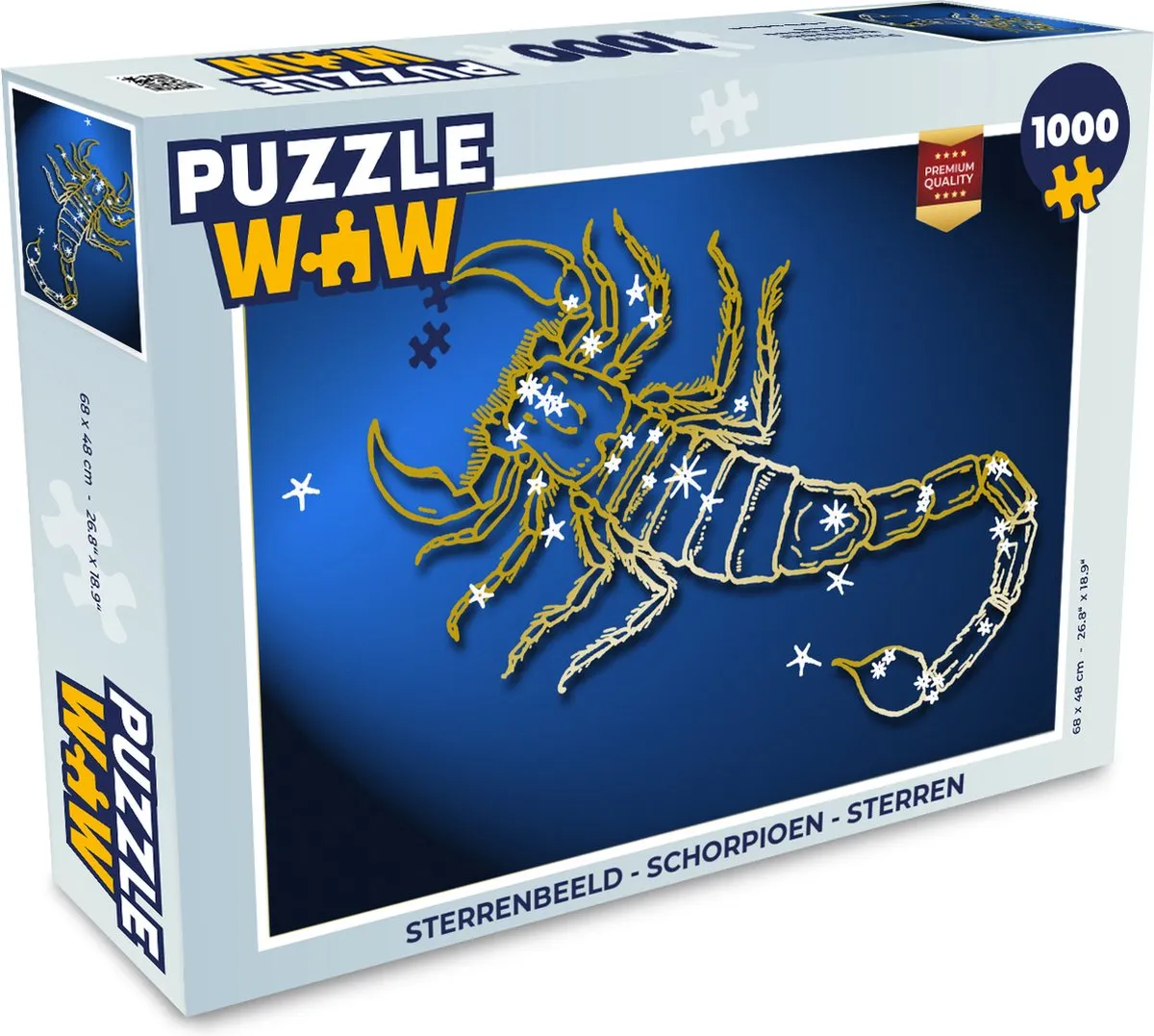 PuzzleWow Sterrenbeeld Schorpioen Legpuzzel 1000 Stuks - Multicolor