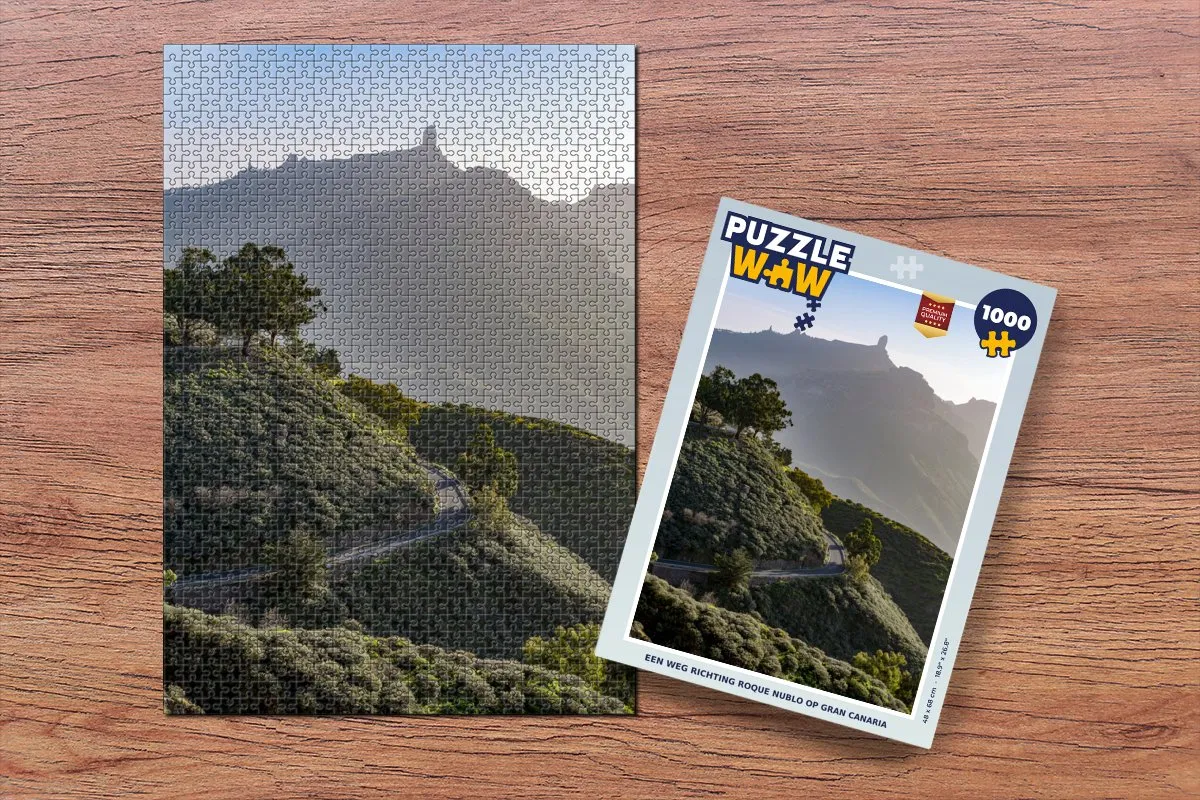 PuzzleWow Roque Nublo Gran Canaria Legpuzzel 1000 Stuks - Multicolor