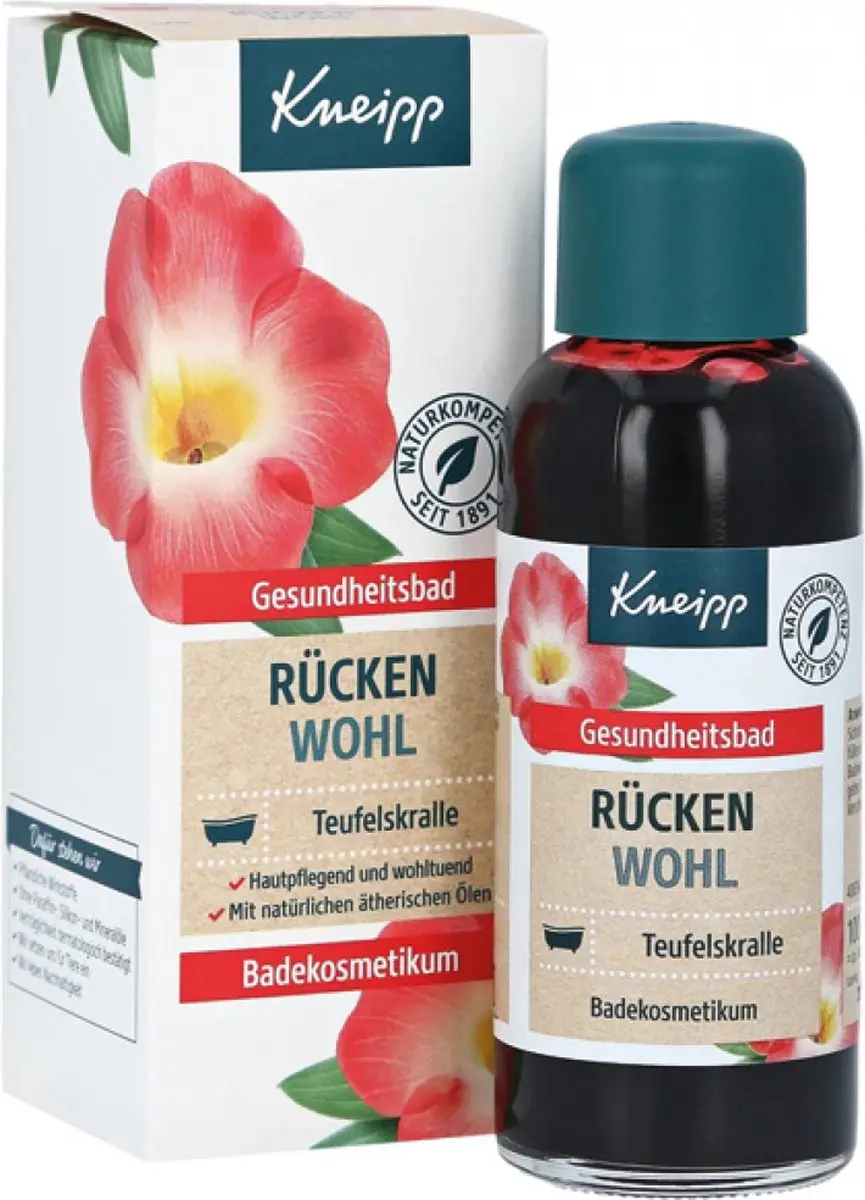 Kneipp Badolie 100ml Rücken Wohl met Duivelsklauw tegen pijnlijke rug,nek en sc