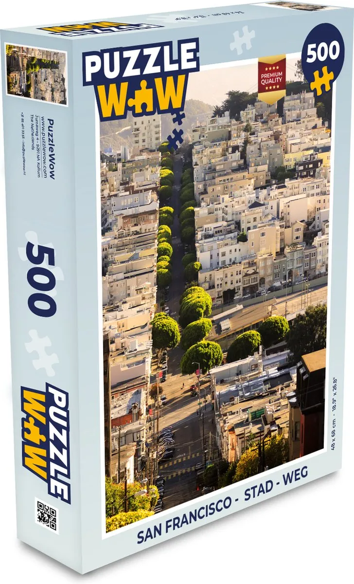 PuzzleWow San Francisco Stad Weg Legpuzzel 500 Stuks