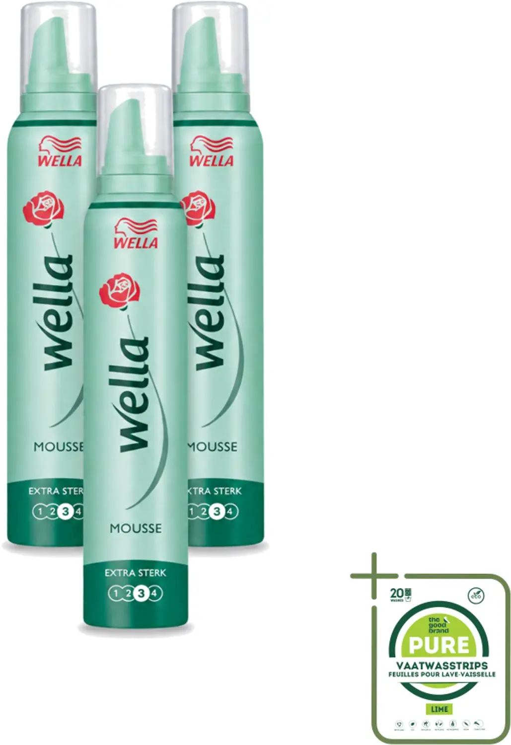 3 x Wella Forte Mousse Extra Strong