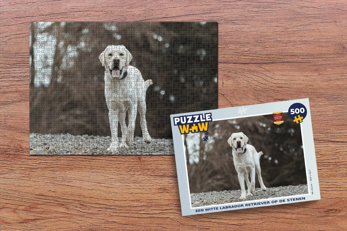 PuzzleWow Labrador Retriever Legpuzzel 500 Stuks - Multicolor