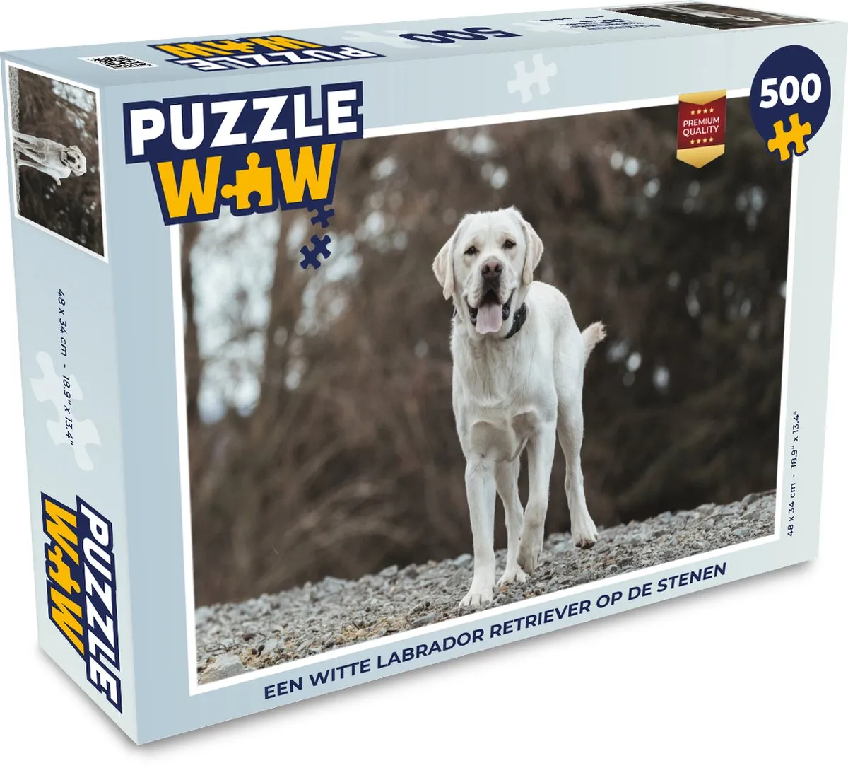 PuzzleWow Labrador Retriever Legpuzzel 500 Stuks - Multicolor