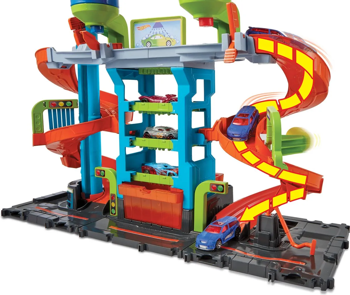 Hot Wheels City Mega Autowasserette HDP05 - Speelgoedvoertuig