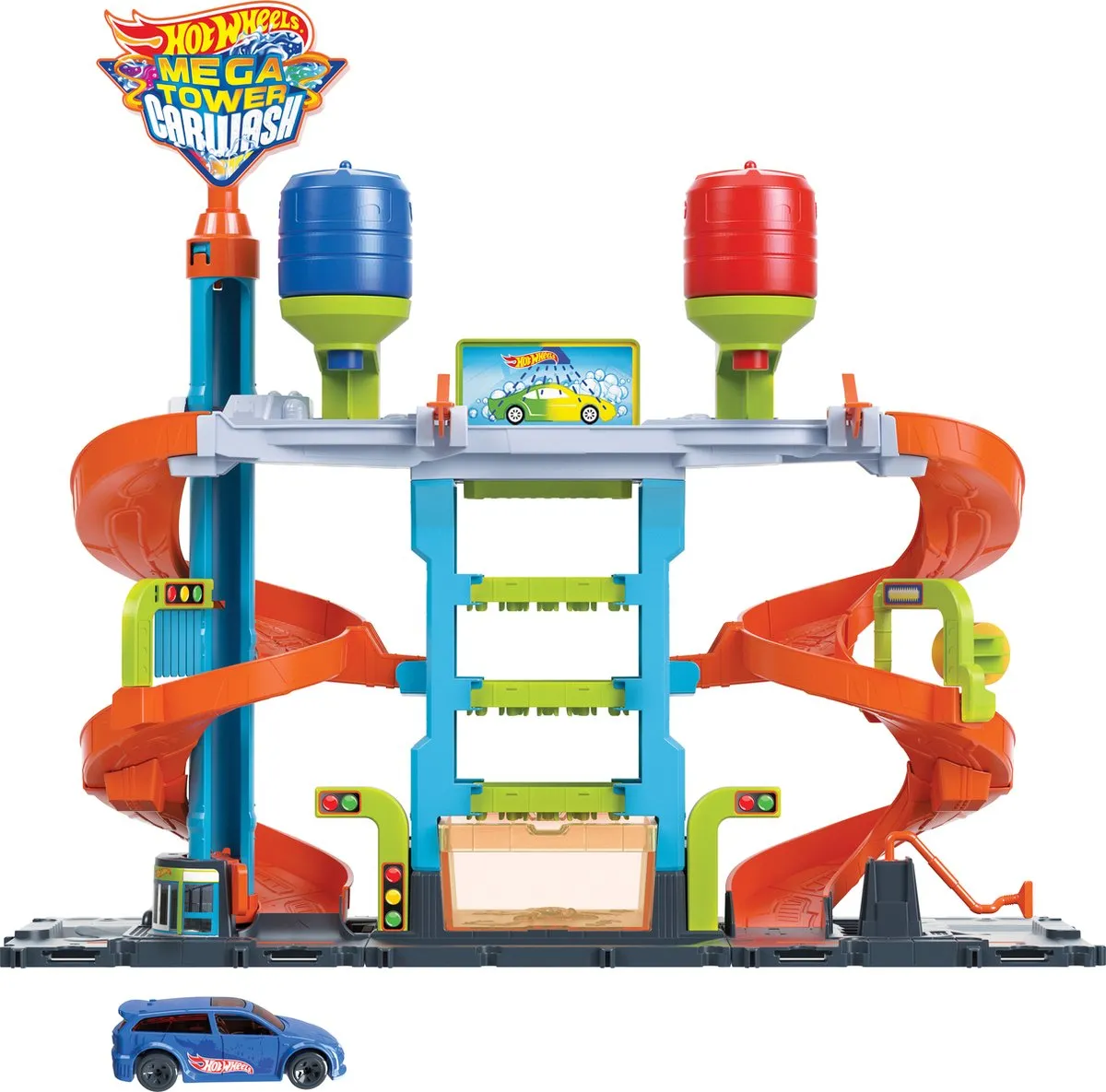 Hot Wheels City Mega Autowasserette HDP05 - Speelgoedvoertuig