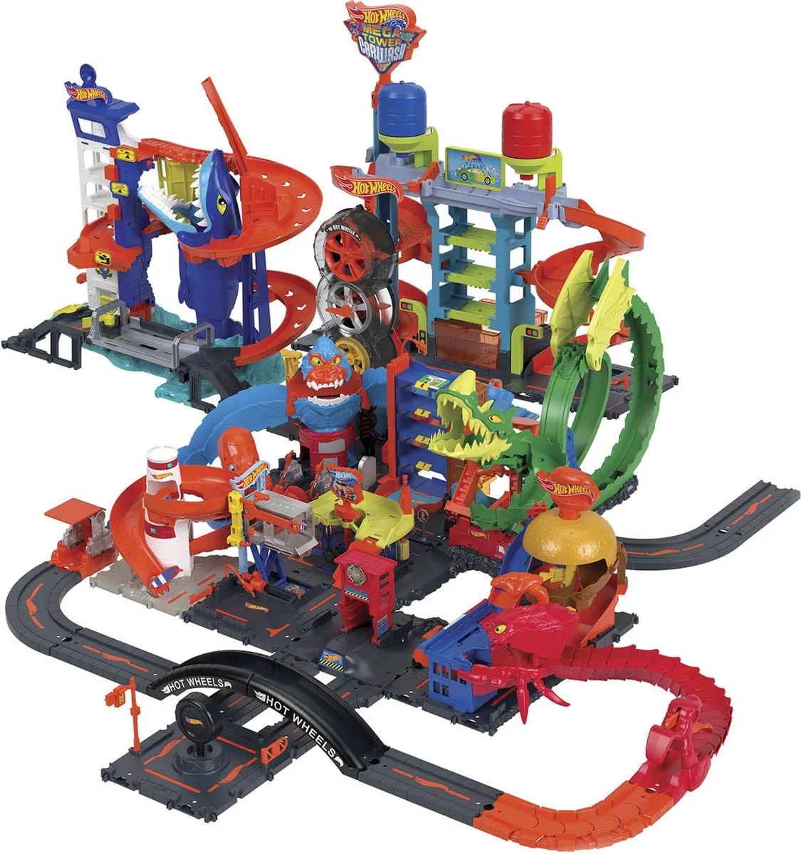 Hot Wheels City Mega Autowasserette HDP05 - Speelgoedvoertuig