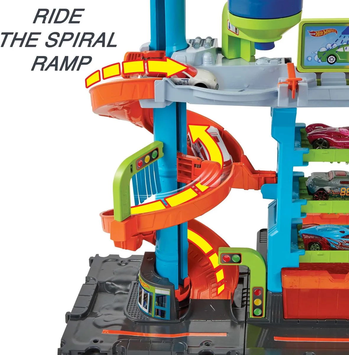 Hot Wheels City Mega Autowasserette HDP05 - Speelgoedvoertuig