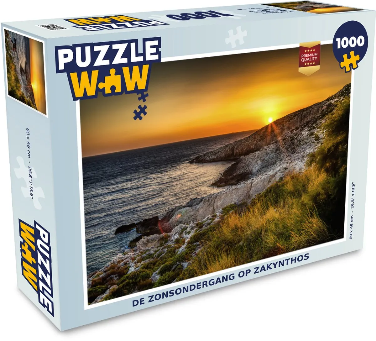 PuzzleWow Zakynthos Legpuzzel 1000 Stuks - Multicolor