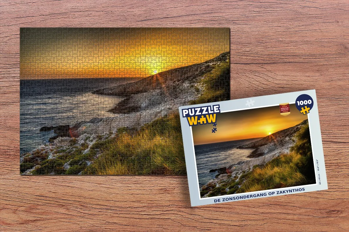 PuzzleWow Zakynthos Legpuzzel 1000 Stuks - Multicolor