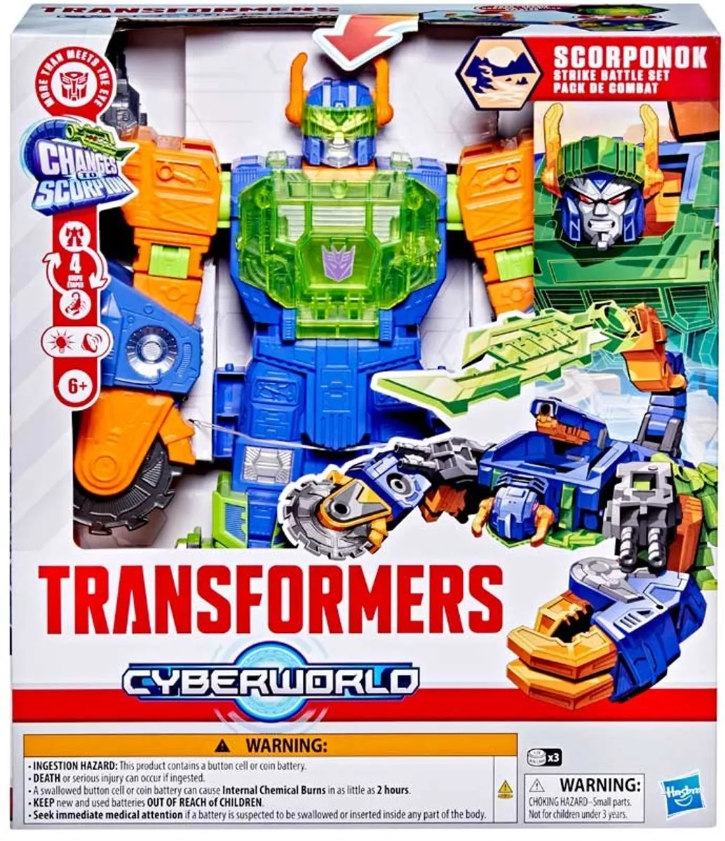 Transformers Cyberworld Scorponok Strike Battle Set - 3x AAA
