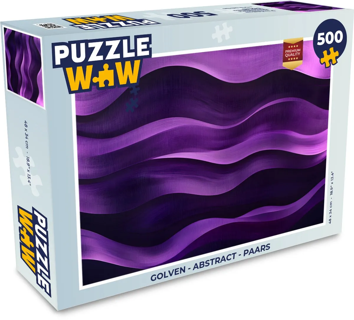 PuzzleWow Golven Abstract Legpuzzel 500 Stuks
